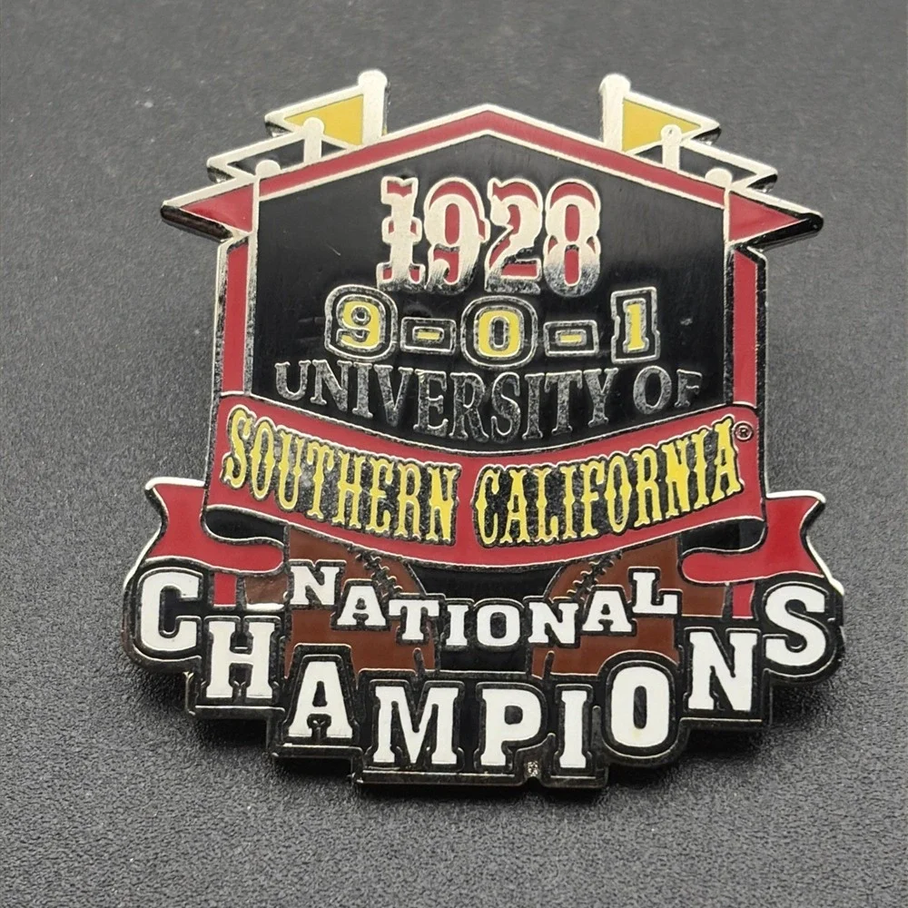 University of Southern California USC Football 1928 National Champions Lapel Pin